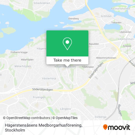 Hägerstensåsens Medborgarhusförening map