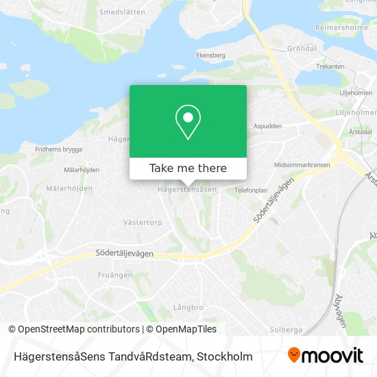 HägerstensåSens TandvåRdsteam map