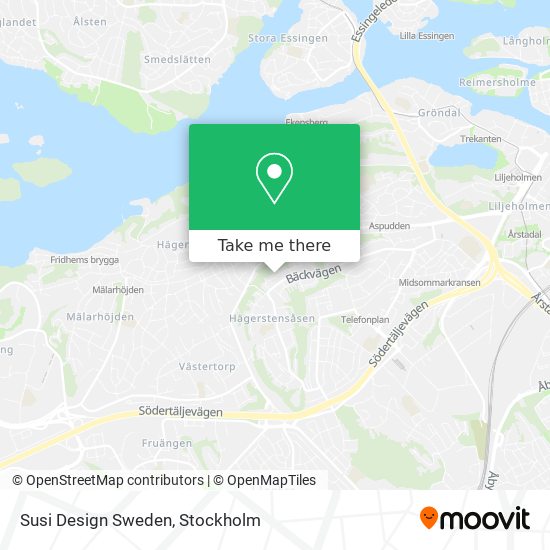 Susi Design Sweden map