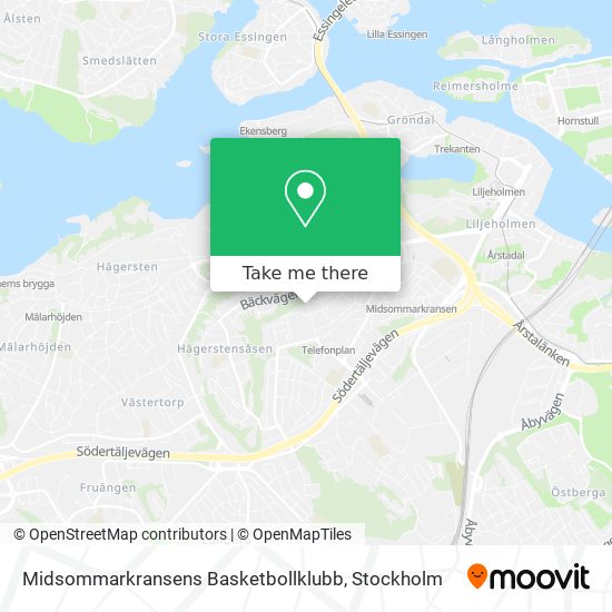 Midsommarkransens Basketbollklubb map