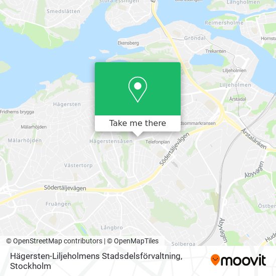 Hägersten-Liljeholmens Stadsdelsförvaltning map