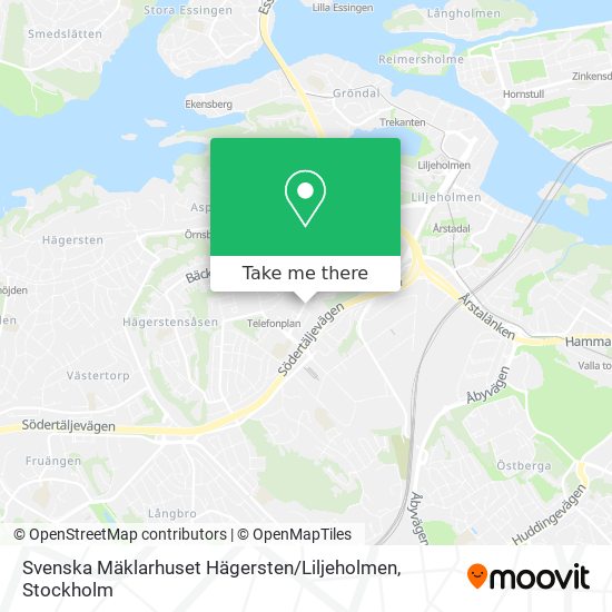 Svenska Mäklarhuset Hägersten / Liljeholmen map