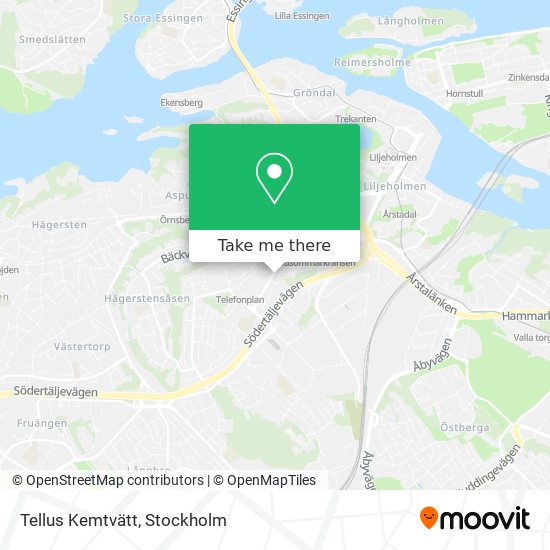 Tellus Kemtvätt map