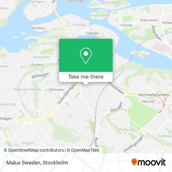 Malux Sweden map