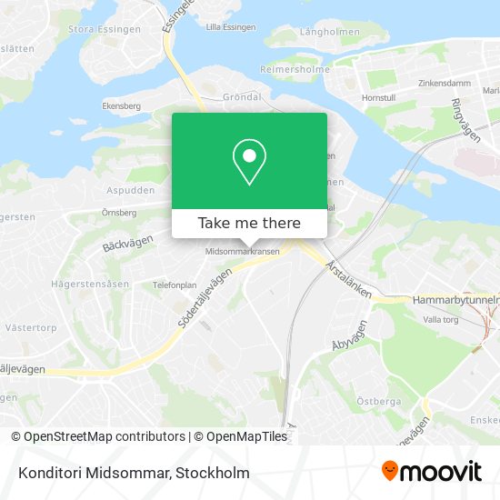 Konditori Midsommar map