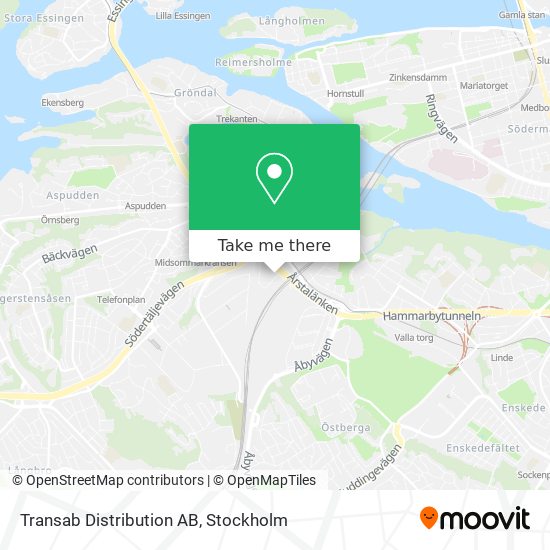 Transab Distribution AB map