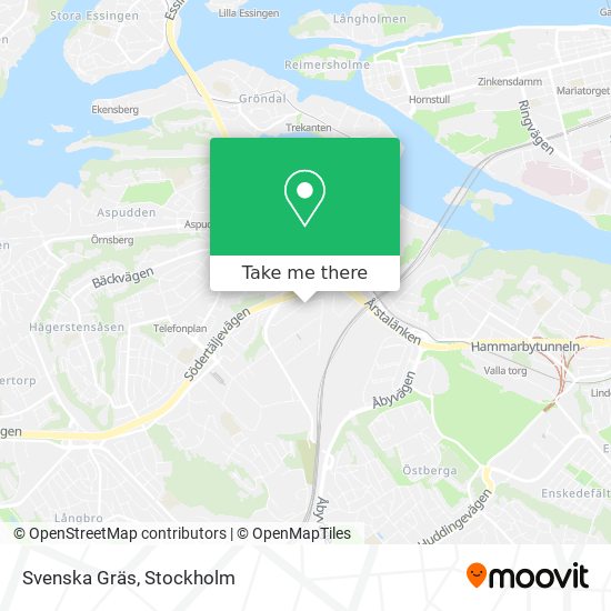 Svenska Gräs map