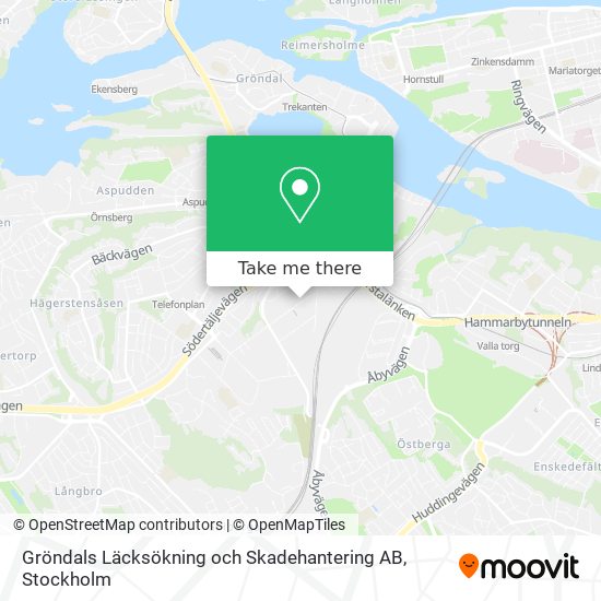 Gröndals Läcksökning och Skadehantering AB map