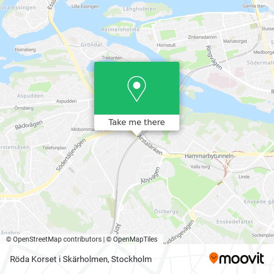 Röda Korset i Skärholmen map