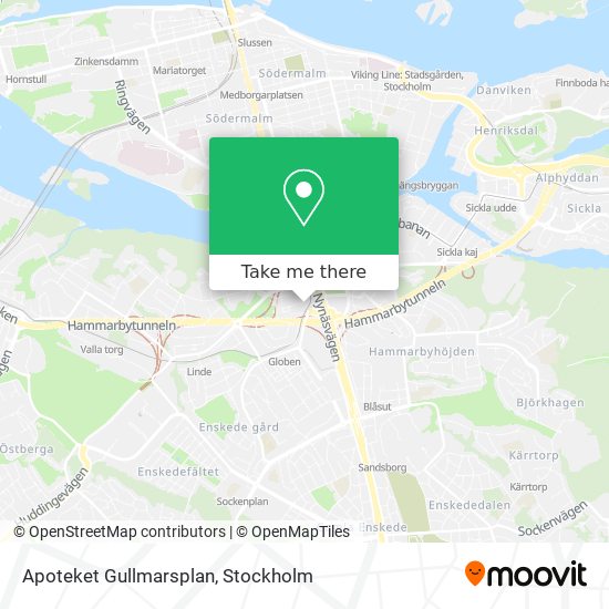 Apoteket Gullmarsplan map