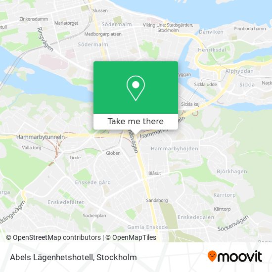 Abels Lägenhetshotell map