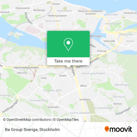 Be Group Sverige map