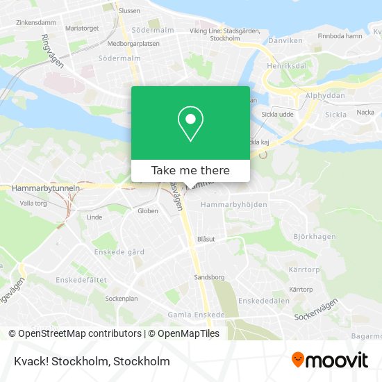 Kvack! Stockholm map