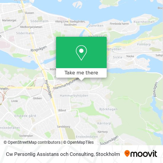 Cw Personlig Assistans och Consulting map