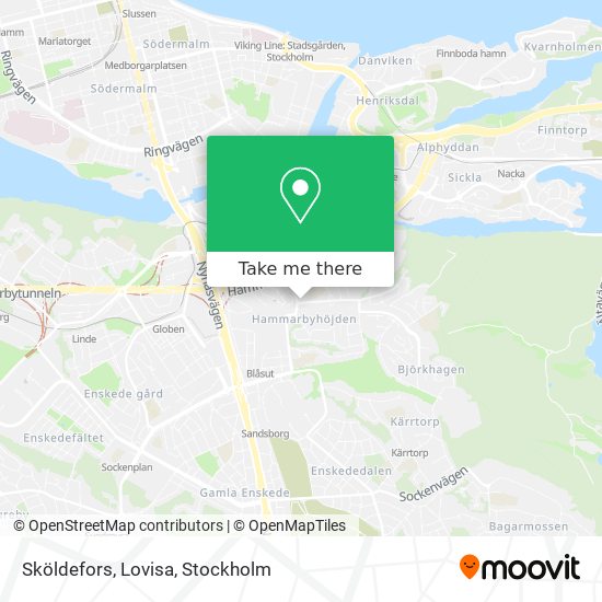 Sköldefors, Lovisa map