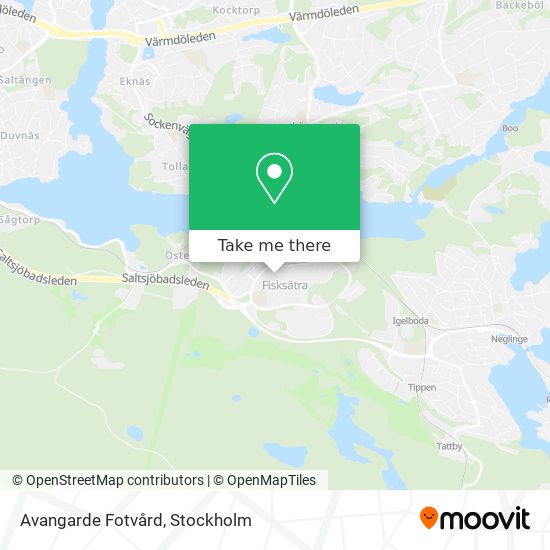 Avangarde Fotvård map