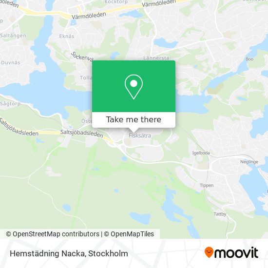 Hemstädning Nacka map