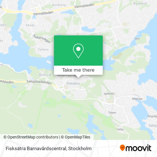 Fisksätra Barnavårdscentral map