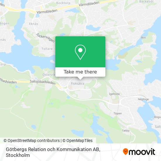 Götbergs Relation och Kommunikation AB map