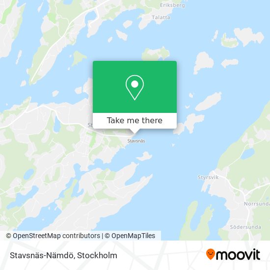 Stavsnäs-Nämdö map