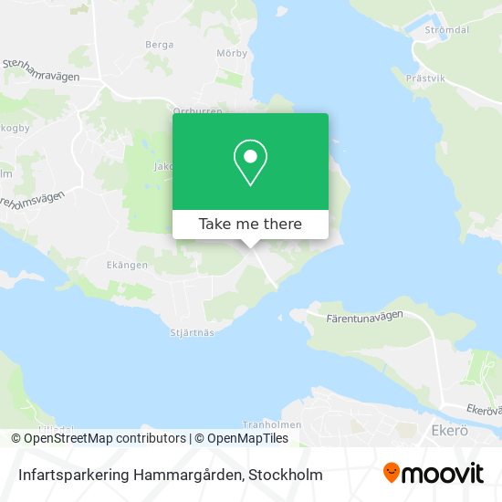 Infartsparkering Hammargården map