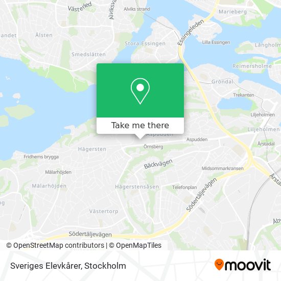 Sveriges Elevkårer map