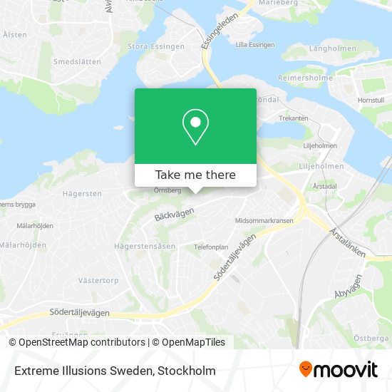 Extreme Illusions Sweden map