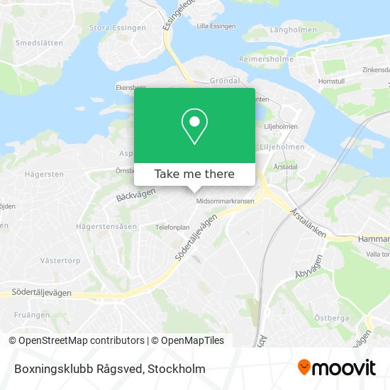 Boxningsklubb Rågsved map