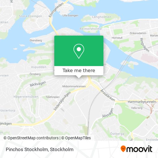 Pinchos Stockholm map