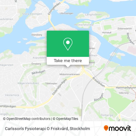 Carlsson's Fysioterapi O Friskvård map
