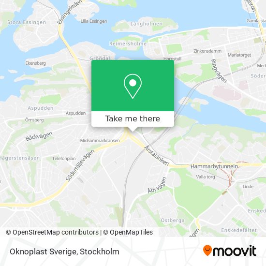 Oknoplast Sverige map