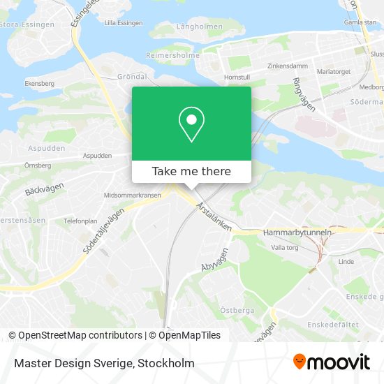 Master Design Sverige map