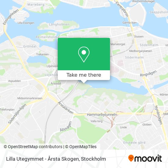 Lilla Utegymmet - Årsta Skogen map