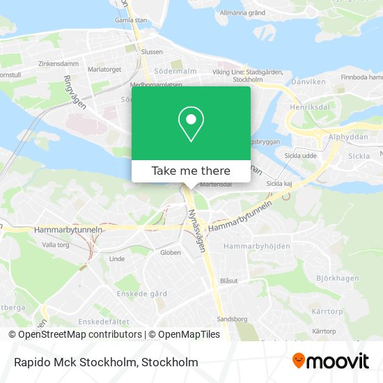 Rapido Mck Stockholm map