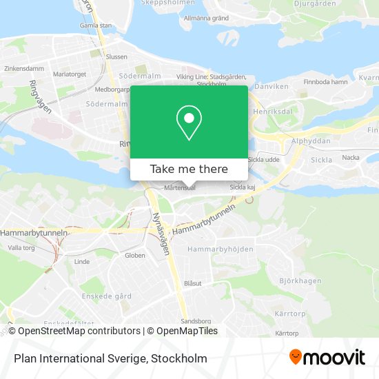 Plan International Sverige map