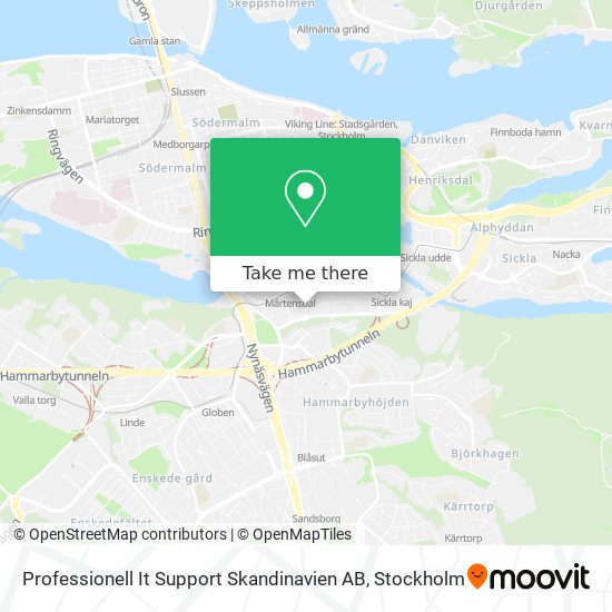 Professionell It Support Skandinavien AB map