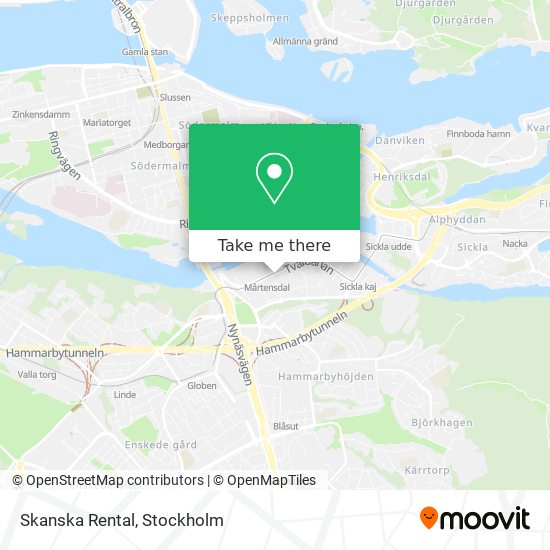 Skanska Rental map