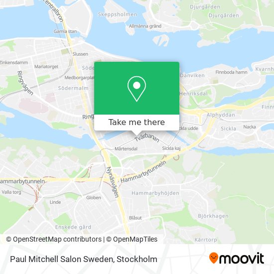 Paul Mitchell Salon Sweden map