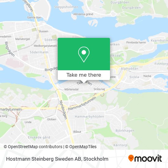 Hostmann Steinberg Sweden AB map