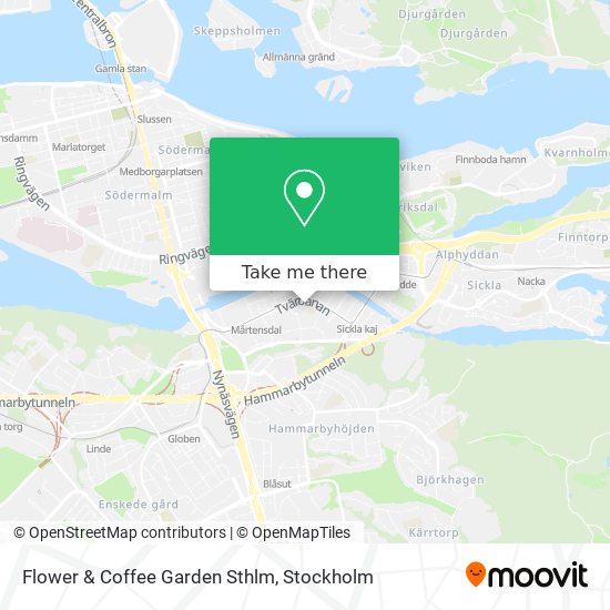 Flower & Coffee Garden Sthlm map