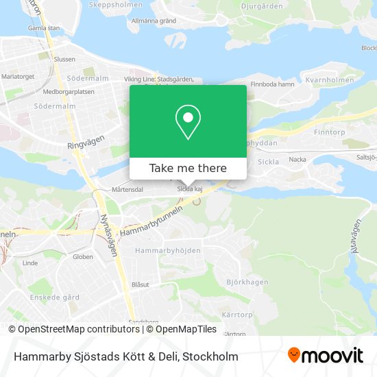 Hammarby Sjöstads Kött & Deli map