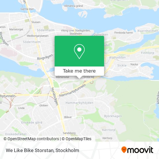 We Like Bike Storstan map