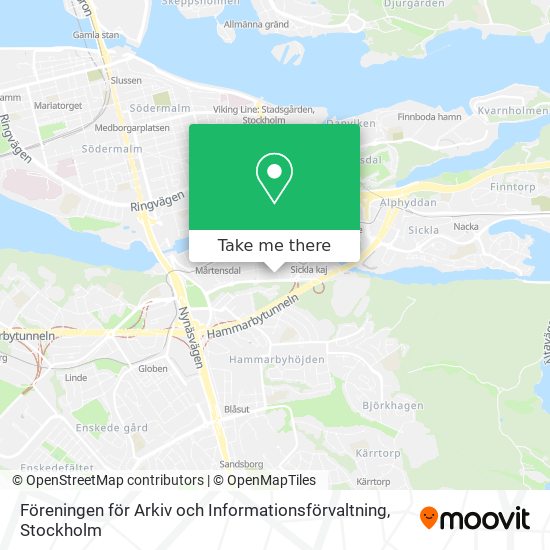 Föreningen för Arkiv och Informationsförvaltning map