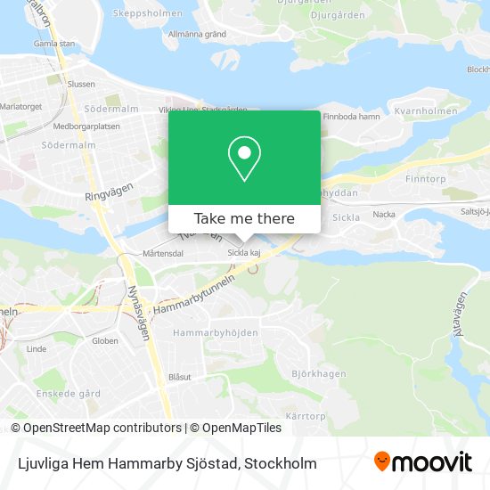 Ljuvliga Hem Hammarby Sjöstad map