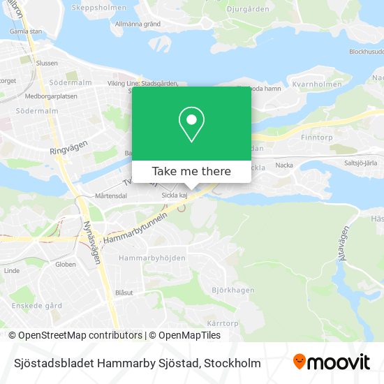 Sjöstadsbladet Hammarby Sjöstad map