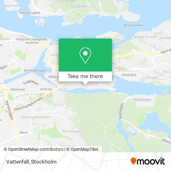 Vattenfall map