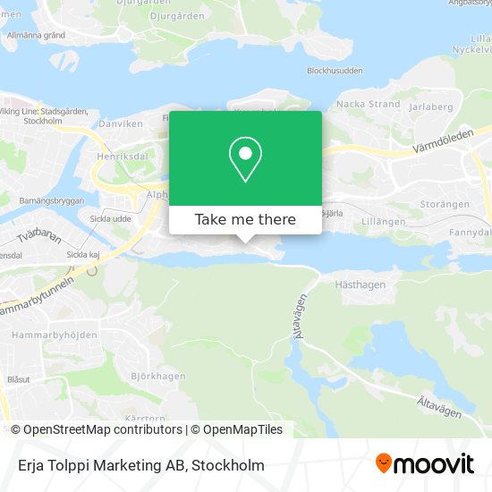 Erja Tolppi Marketing AB map