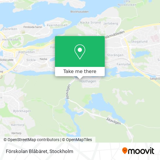 Förskolan Blåbäret map