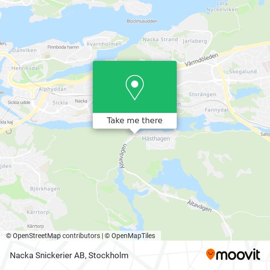 Nacka Snickerier AB map