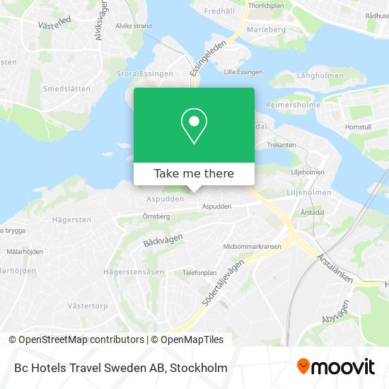 Bc Hotels Travel Sweden AB map